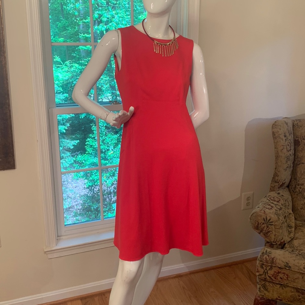Elie Tahari red swing dress